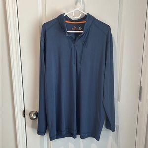 Blue Quarter-Zip Pullover